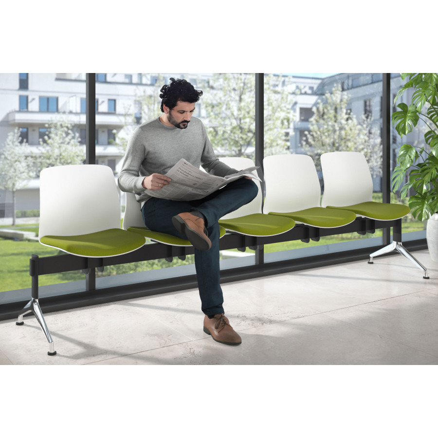 Bancada Sala de Espera Nexus 5 asientos, pata nylon