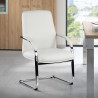 silla confidente blanco aston piel natural 2
