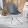 silla confidente gris flow base piramide plastico 2