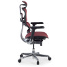 silla ergonomica rojo ergohuman elite estructura negra red malla 5