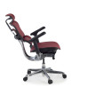 silla ergonomica rojo ergohuman elite estructura negra red malla 7