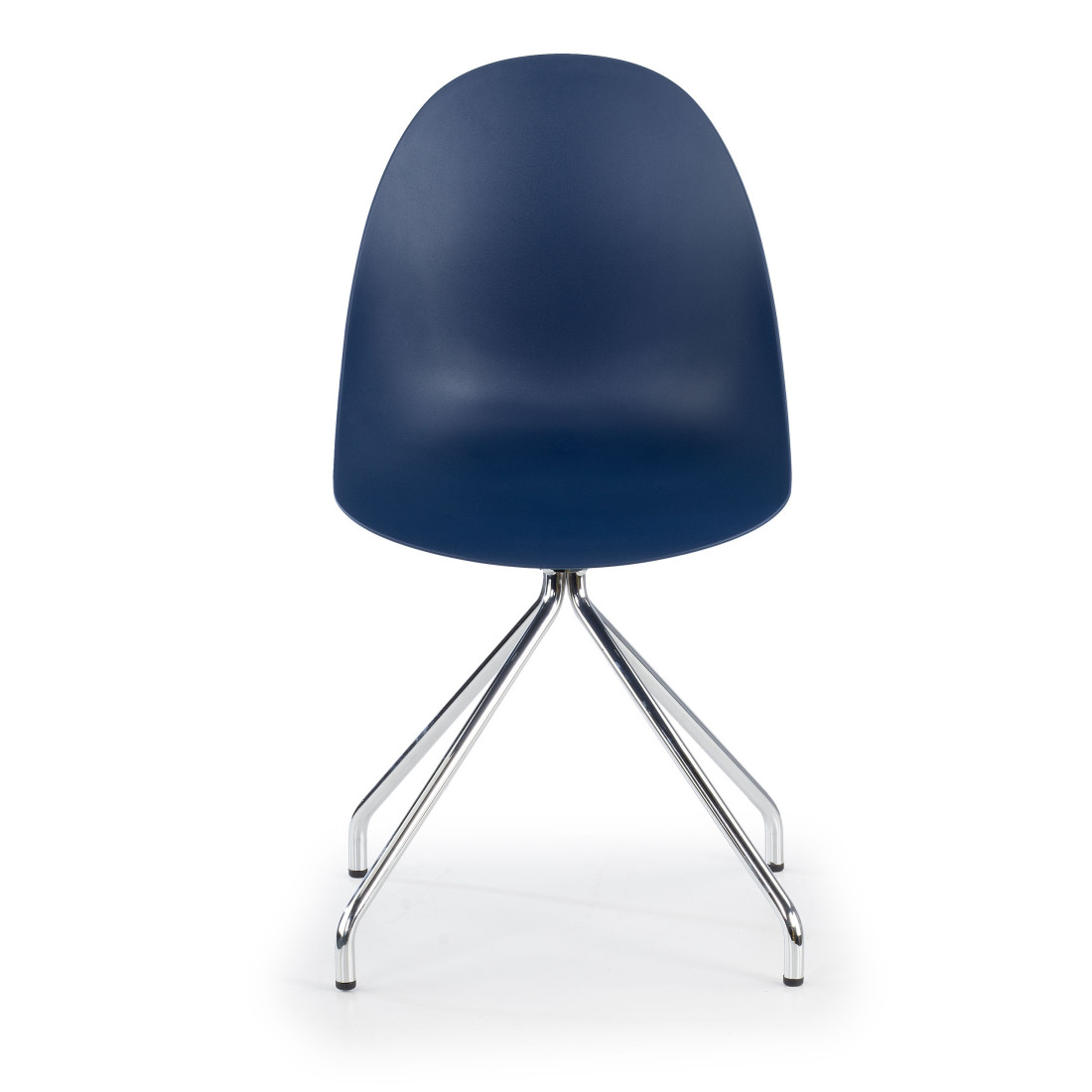 silla confidente rojo flow base piramide plastico 3