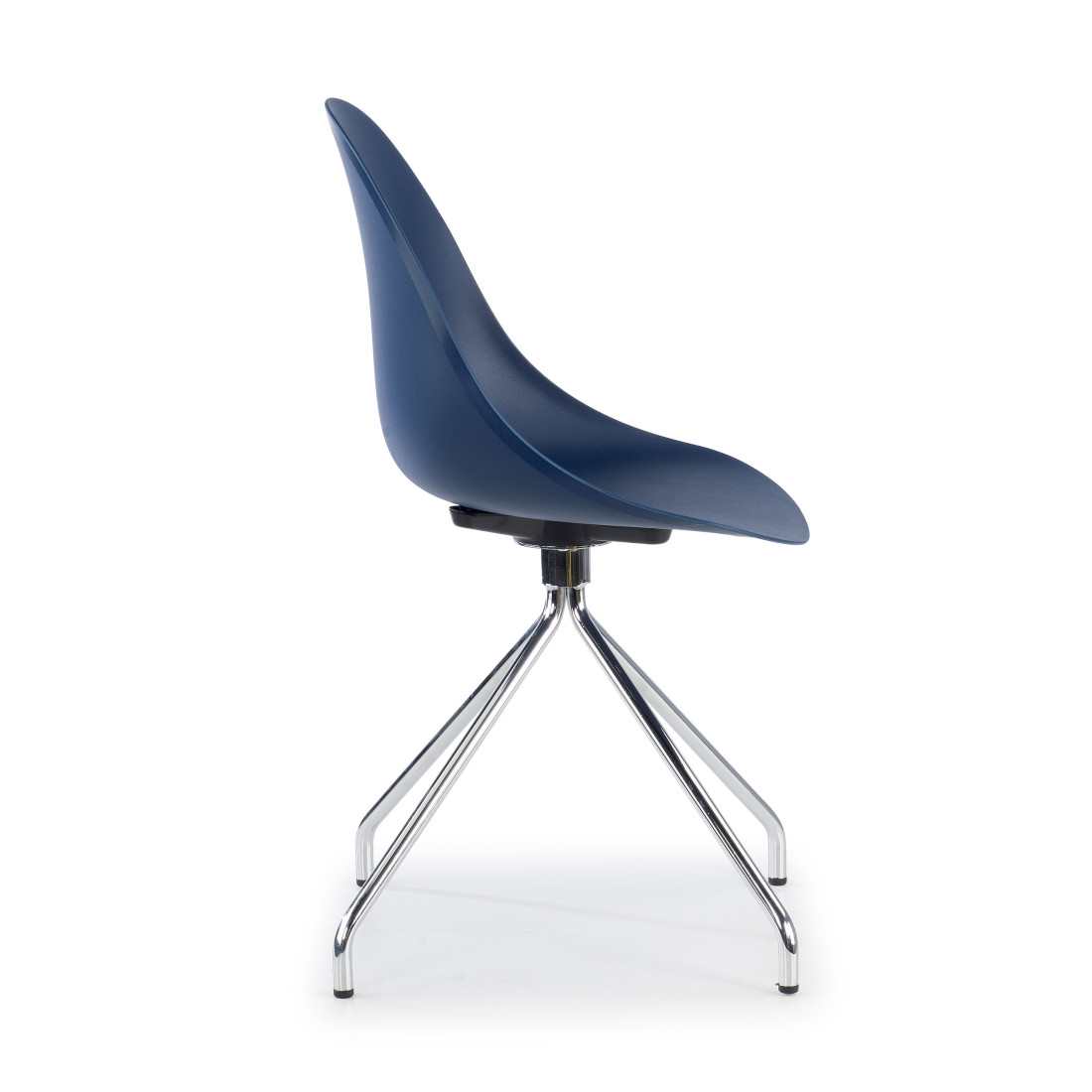 silla confidente rojo flow base piramide plastico 4