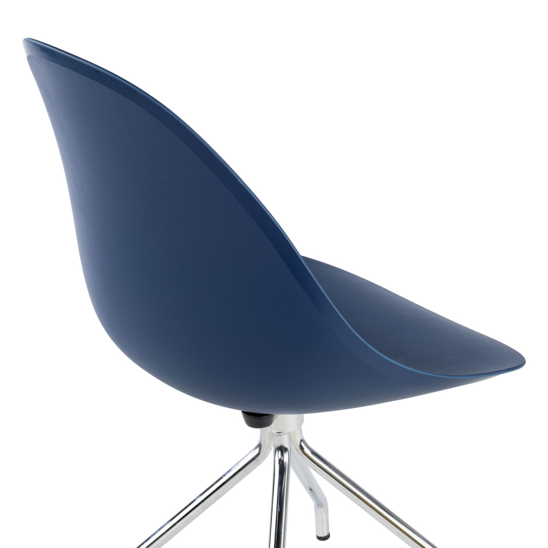 silla confidente rojo flow base piramide plastico 9