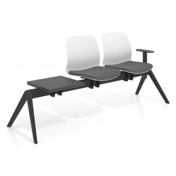 Bancada Nexus - Bancada Sala de Espera Nexus 2 asientos + mesa, pata nylon - Imagen 1