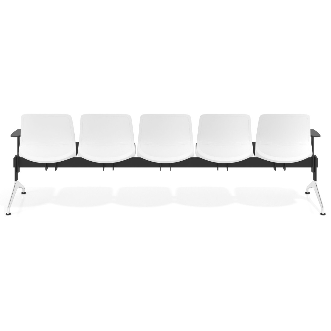 bancada sala de espera negro bancada nexus 5 asientos 11