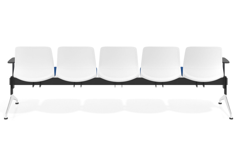 bancada sala de espera azul bancada nexus 5 asientos 5