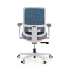 silla ergonomica azul sugar estructura blanca malla 8