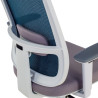 silla ergonomica azul sugar estructura blanca malla 5