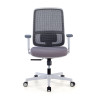 silla ergonomica gris sugar estructura blanca malla 3
