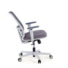silla ergonomica gris sugar estructura blanca malla 5