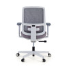 silla ergonomica gris sugar estructura blanca malla 7