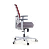 silla ergonomica rojo sugar estructura blanca malla 4