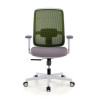 silla ergonomica verde sugar estructura blanca malla 3