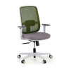 Silla de oficina profesional Sugar white, uso intensivo - VERDE