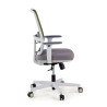 silla ergonomica verde sugar estructura blanca malla 4