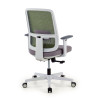 silla ergonomica verde sugar estructura blanca malla 6