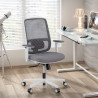 silla ergonomica gris sugar estructura blanca malla 2