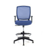 taburete de oficina azul nicole taburete malla 3