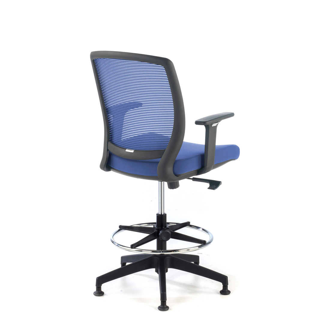taburete de oficina azul nicole taburete malla 5