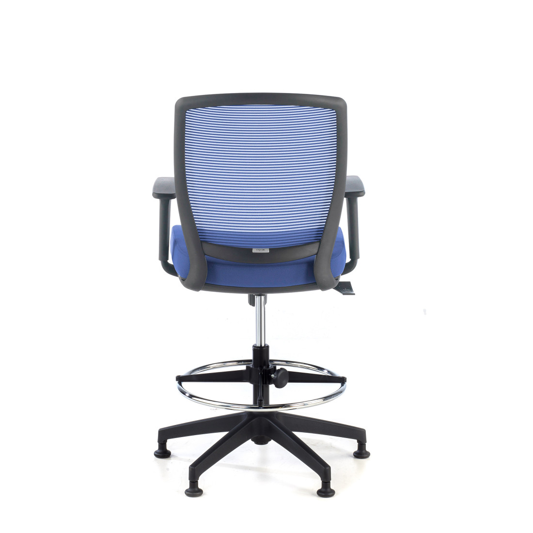 taburete de oficina azul nicole taburete malla 6