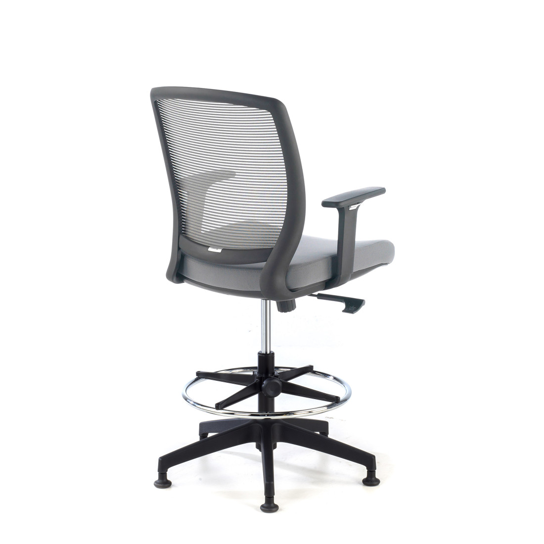 taburete de oficina gris nicole taburete malla 5