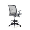 taburete de oficina gris nicole taburete malla 5
