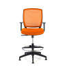 taburete de oficina naranja nicole taburete malla 3