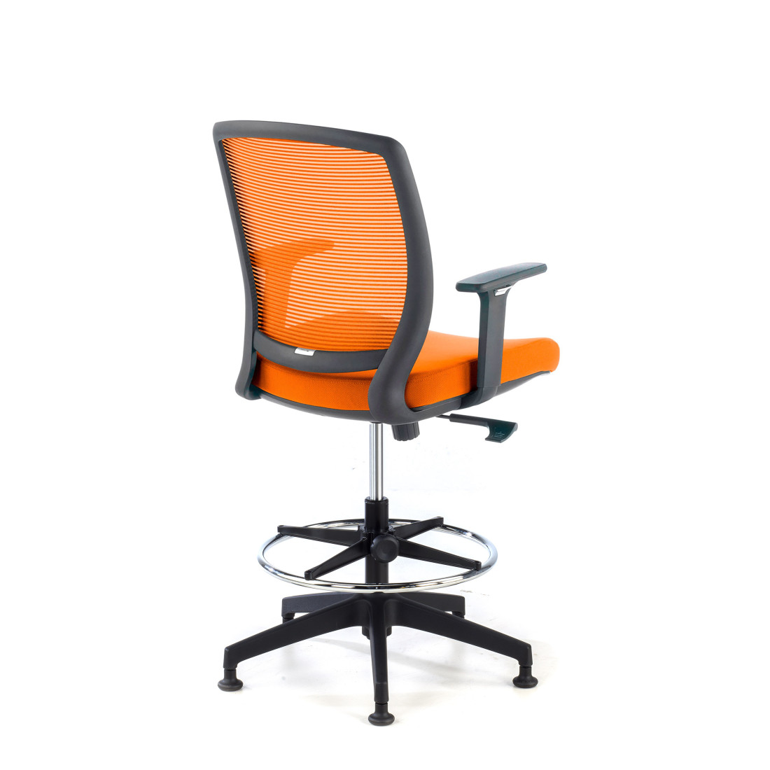taburete de oficina naranja nicole taburete malla 5