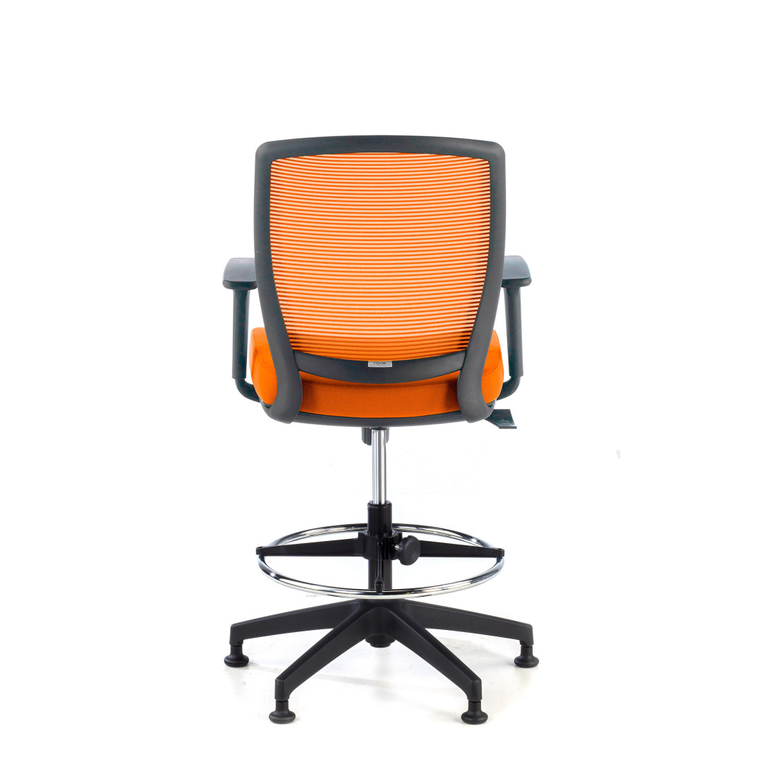 taburete de oficina naranja nicole taburete malla 6