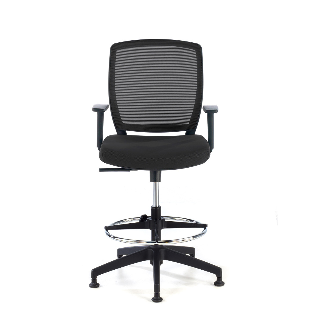 taburete de oficina negro nicole taburete malla 3