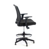taburete de oficina negro nicole taburete malla 4