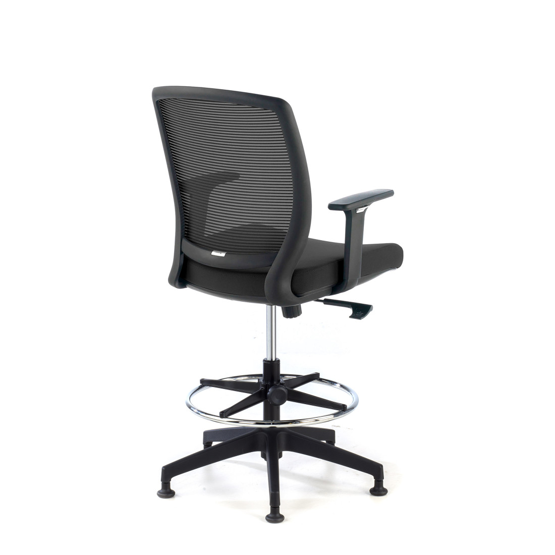 taburete de oficina negro nicole taburete malla 5