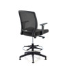 taburete de oficina negro nicole taburete malla 5