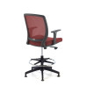 taburete de oficina rojo nicole taburete malla 5