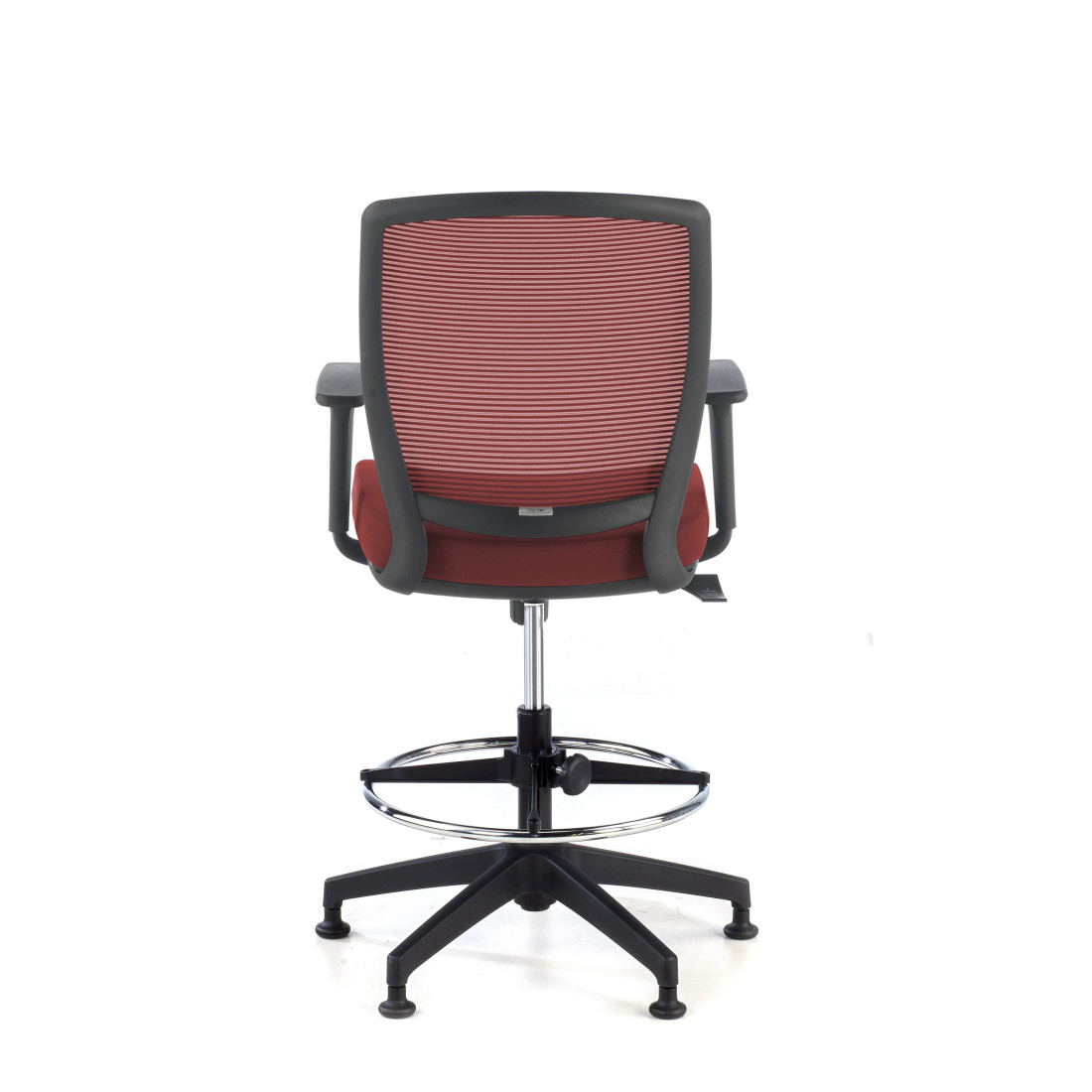taburete de oficina rojo nicole taburete malla 6