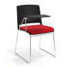 Silla con pala tapizada Lotus - ROJO