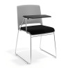 Silla con pala tapizada Lotus - NEGRO