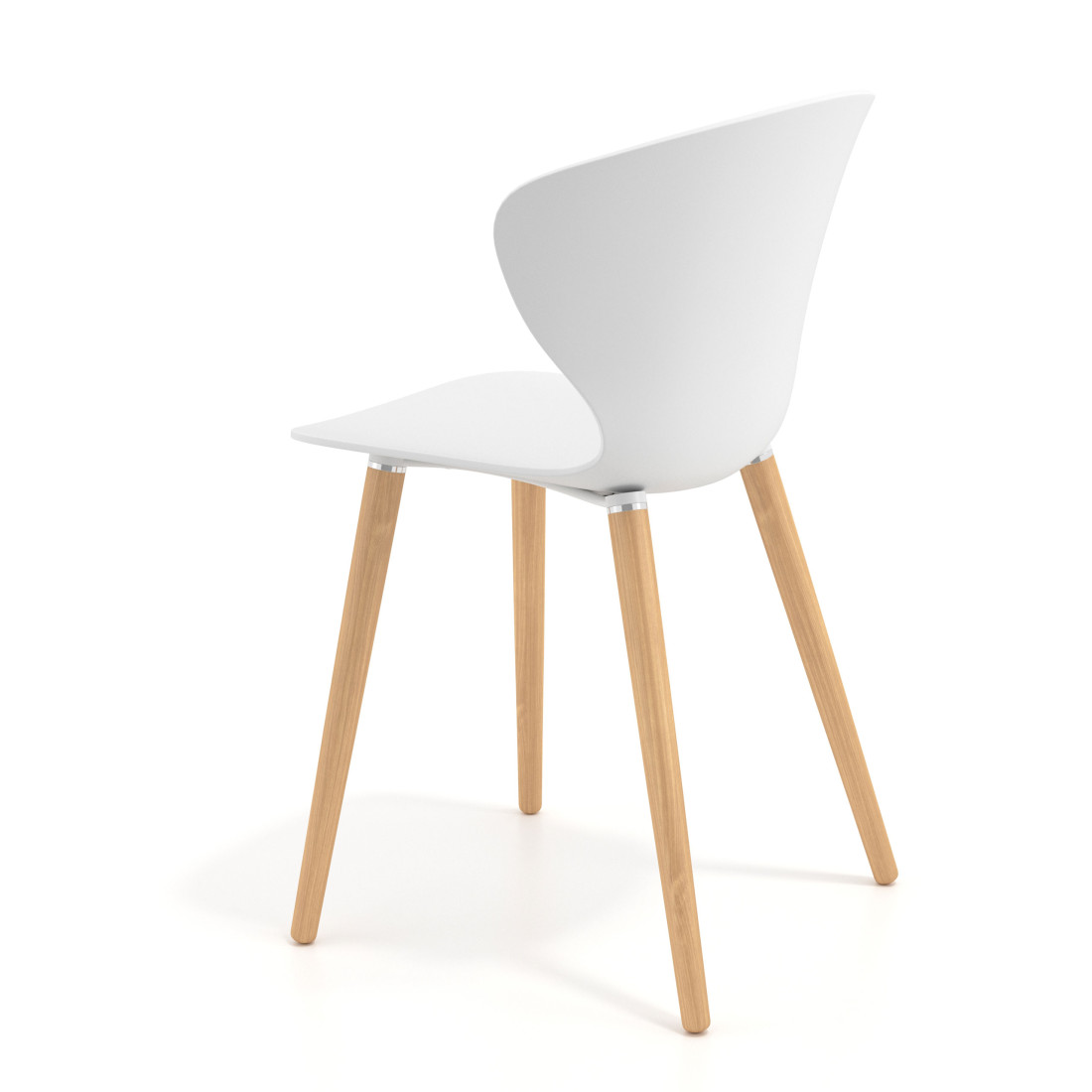 silla nordica blanco wendy patas de madera plastico 5