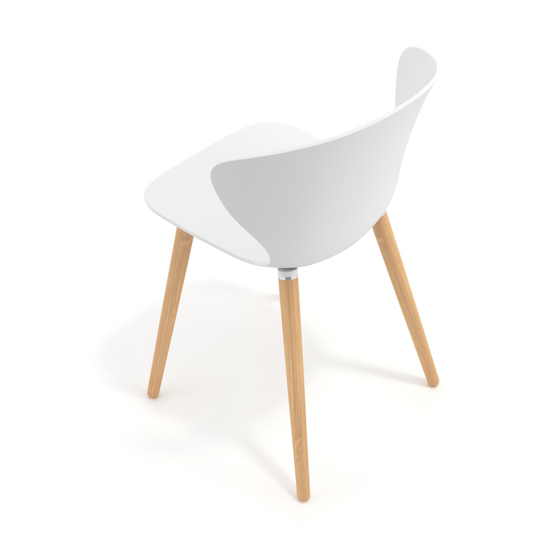 silla nordica blanco wendy patas de madera plastico 7