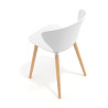 silla nordica blanco wendy patas de madera plastico 7