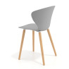 silla nordica gris wendy patas de madera plastico 5