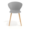 silla nordica gris wendy patas de madera plastico 6