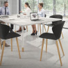 silla nordica negro wendy patas de madera plastico 2