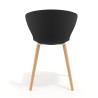 silla nordica negro wendy patas de madera plastico 4