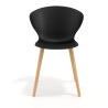 silla nordica negro wendy patas de madera plastico 6