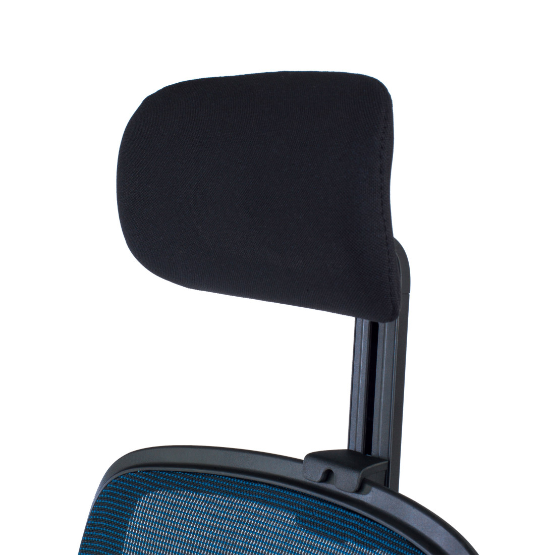 silla ergonomica azul sugar estructura negra reposacabezas malla 9