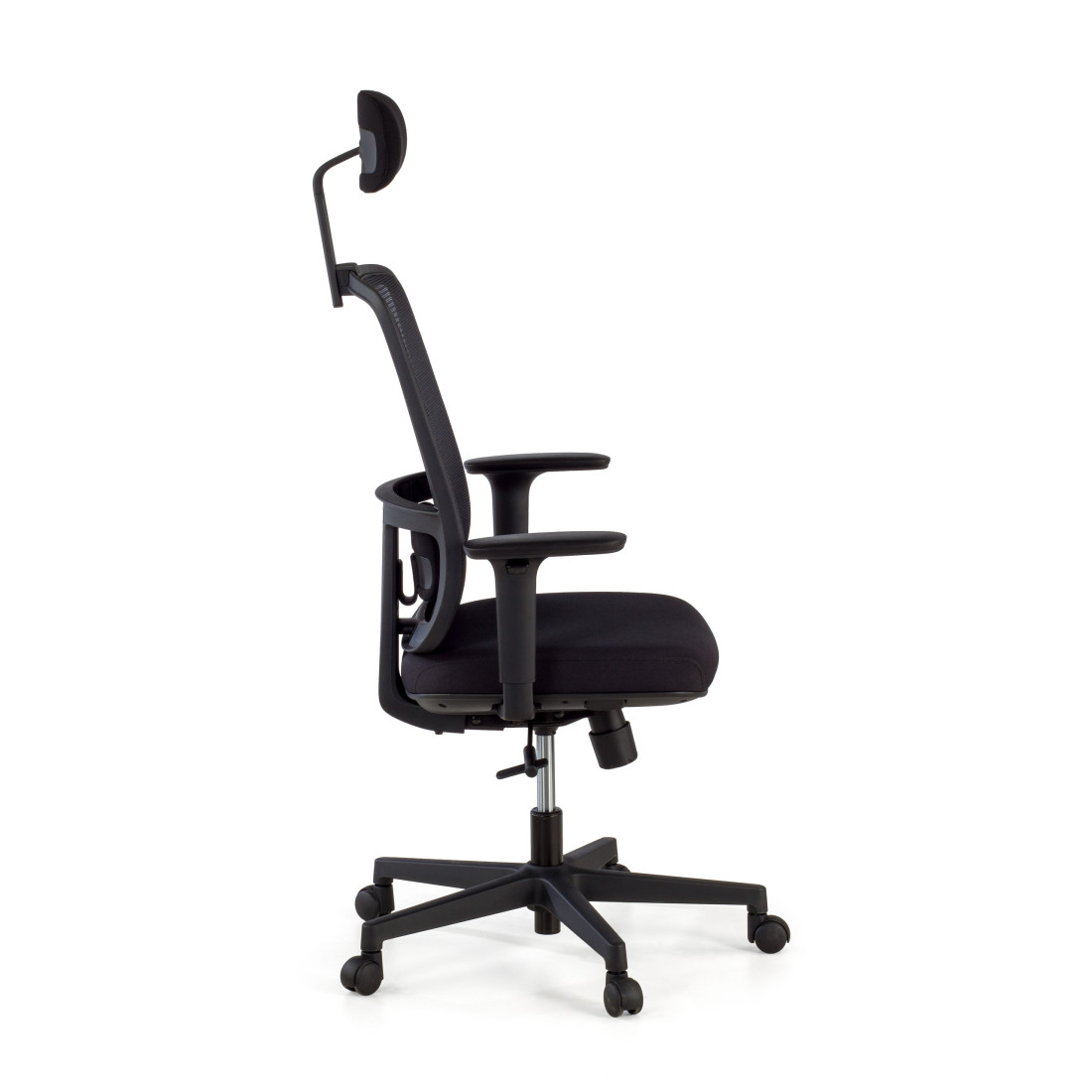 silla ergonomica negro sugar estructura negra reposacabezas malla 4