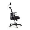 silla ergonomica negro sugar estructura negra reposacabezas malla 4
