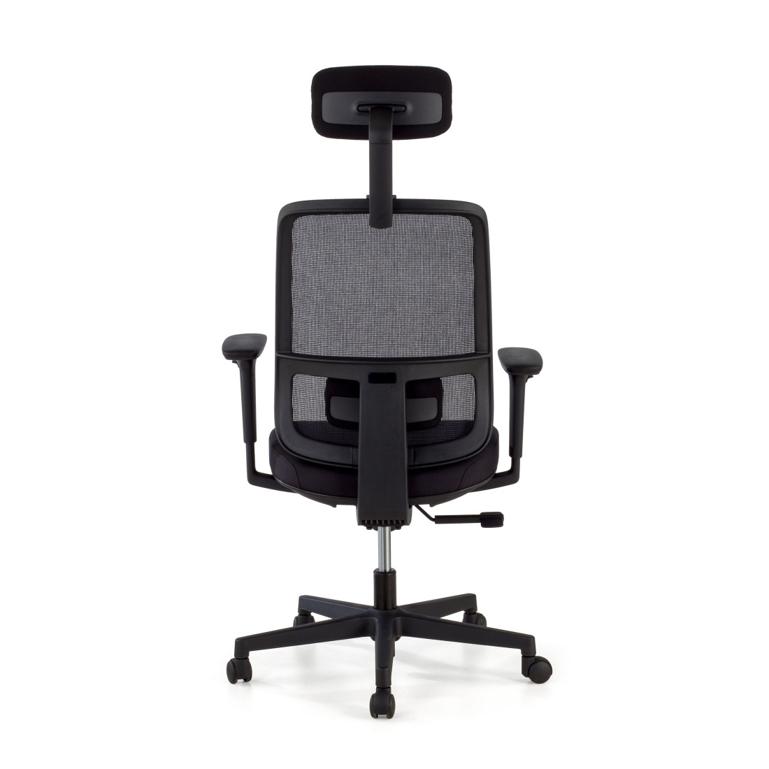 silla ergonomica negro sugar estructura negra reposacabezas malla 7